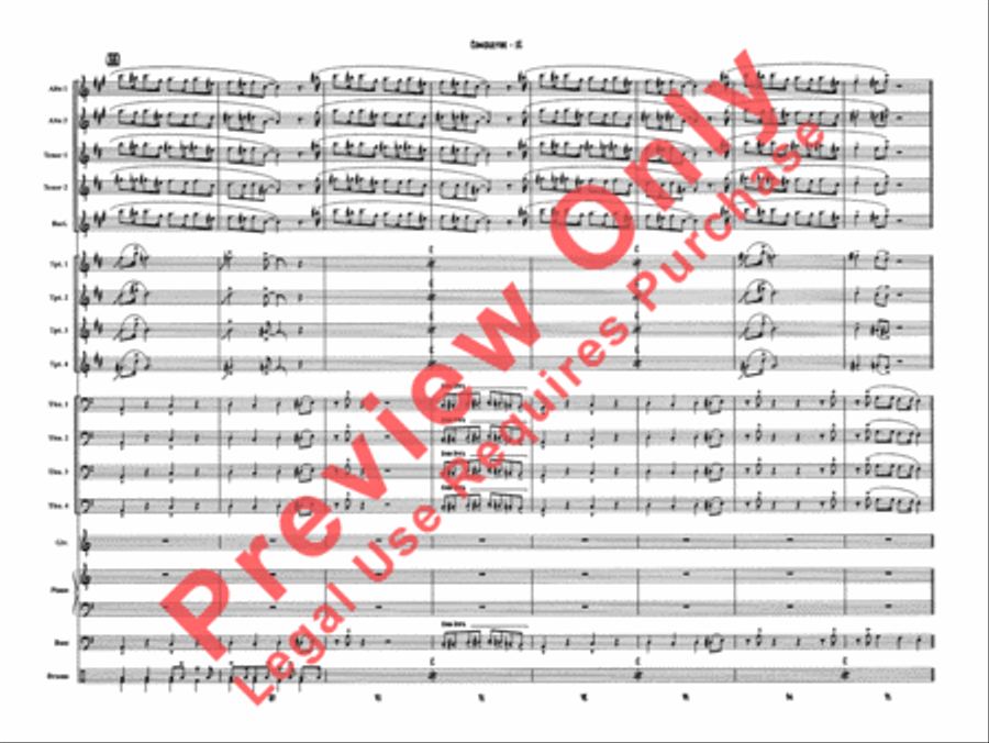 Sing, Sing, Sing Jazz Ensemble scores gallery preview page 15