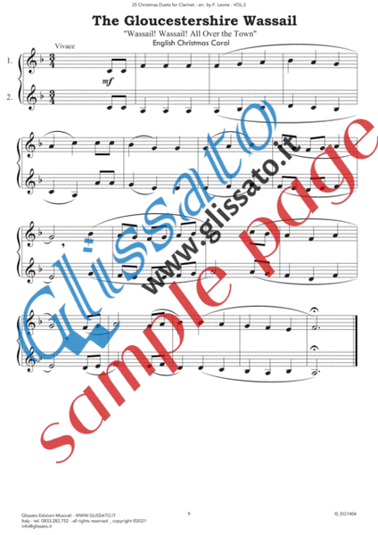 25 Christmas Duets for Clarinet - VOL.2 image number null