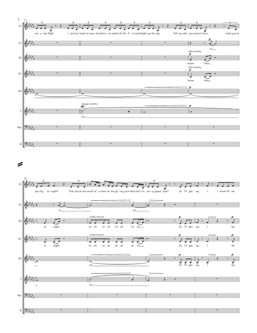 Bad Together A Cappella scores gallery preview page 2