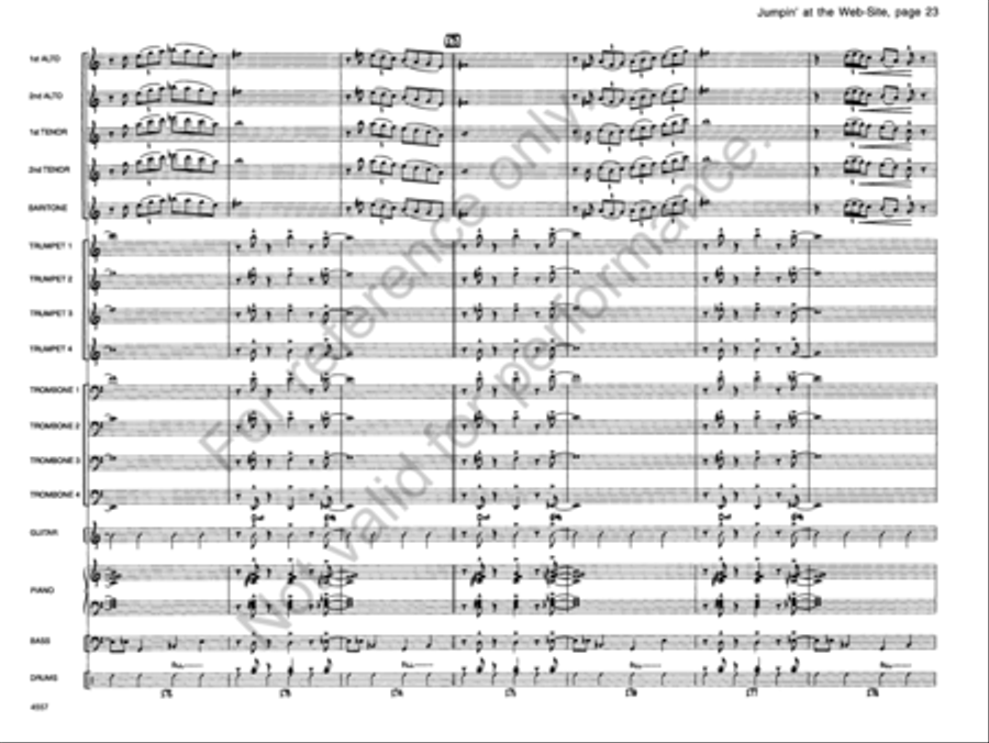 Jumpin' At the Website Jazz Ensemble scores gallery preview page 23