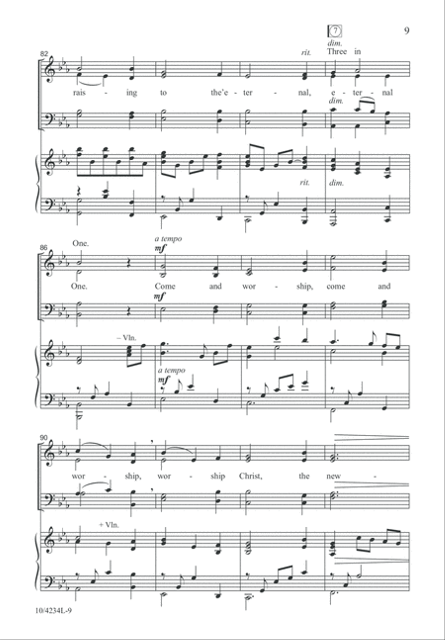 Carol of the Angels 4-Part scores gallery preview page 9