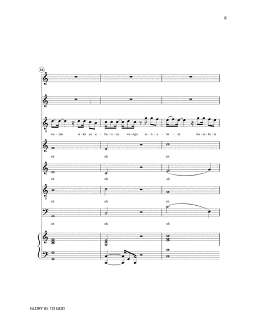 BAPTISED AND SENT BAPTISED AND SENT 4-Part scores gallery preview page 6