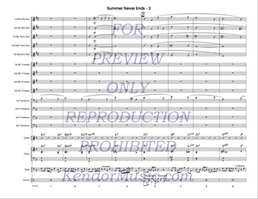 Summer Never Ends Jazz Ensemble scores gallery preview page 3