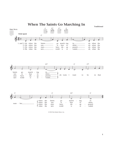 When The Saints Go Marching In (from The Daily Ukulele) (arr. Liz and Jim Beloff)