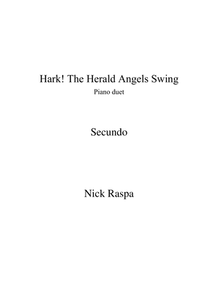 Book cover for Hark! The Herald Angels Swing (1 piano 4 hands) Secundo