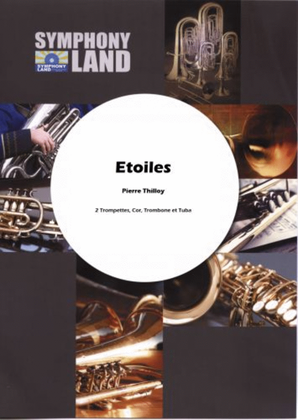 Book cover for Etoiles (2 trompettes, cor, trombone, tuba)