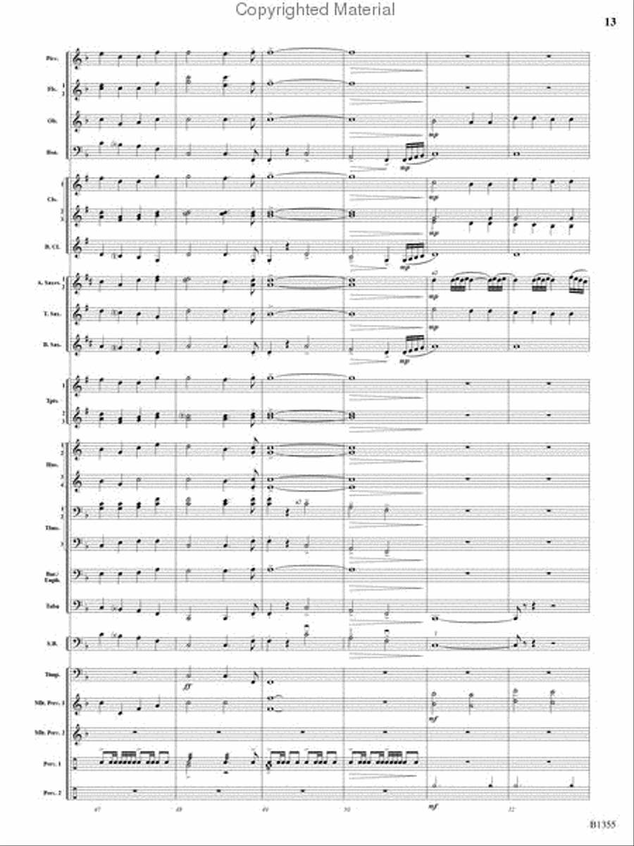 With Ever Joyful Hearts Concert Band scores gallery preview page 11