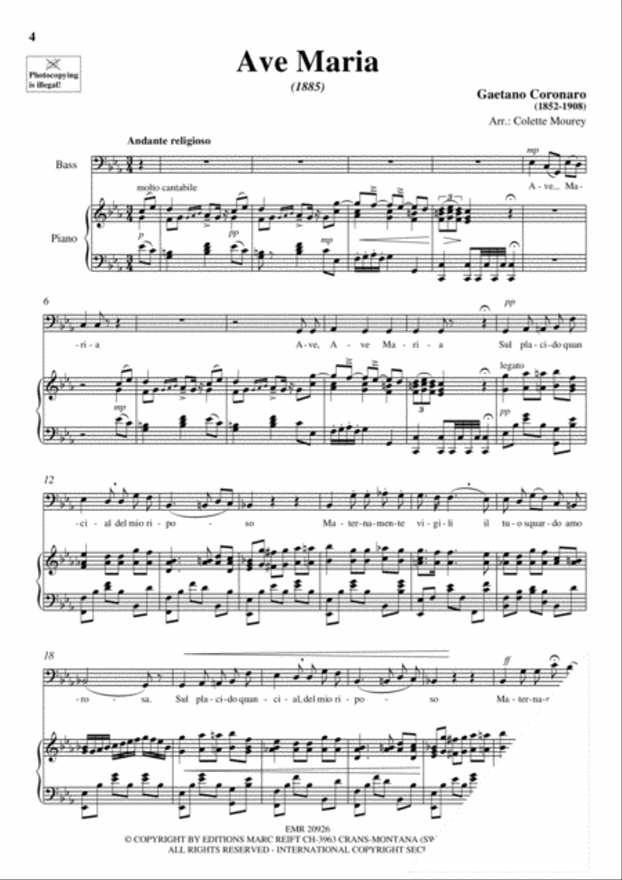 100 Ave Maria Volume 3 Bass Voice scores gallery preview page 5