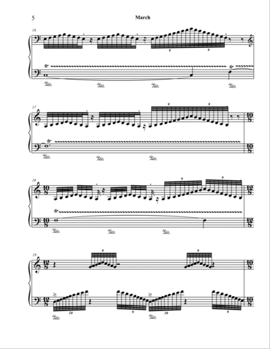 March (…and yet another blizzard) Piano Solo scores gallery preview page 5
