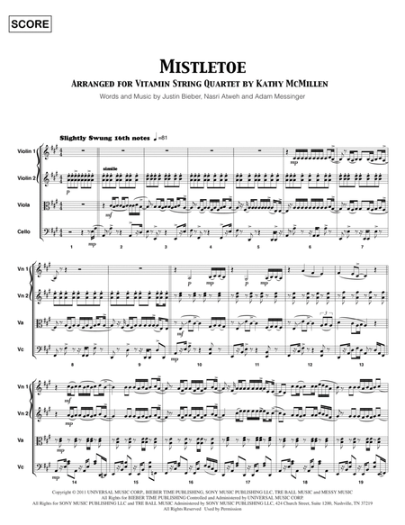 Mistletoe - Full Score