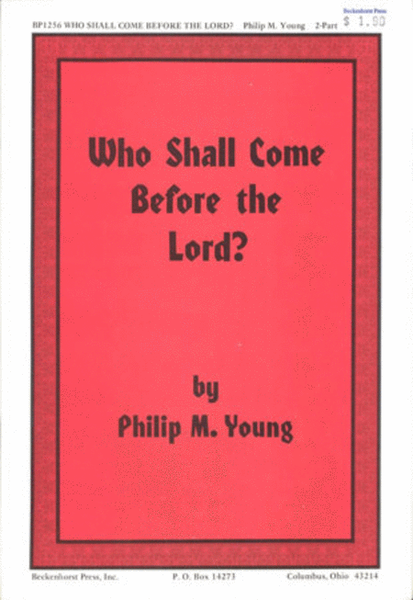 Who Shall Come Before the Lord? image number null