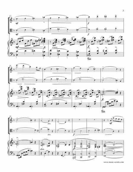Gade - Allegro Animato - 1st movement from Piano Trio - Violin, Cello and Piano image number null