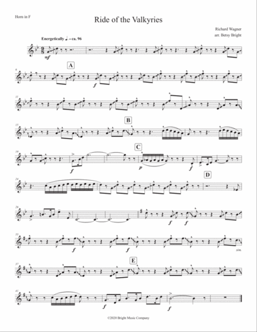 Ride of the Valkyries (Brass Quintet) image number null