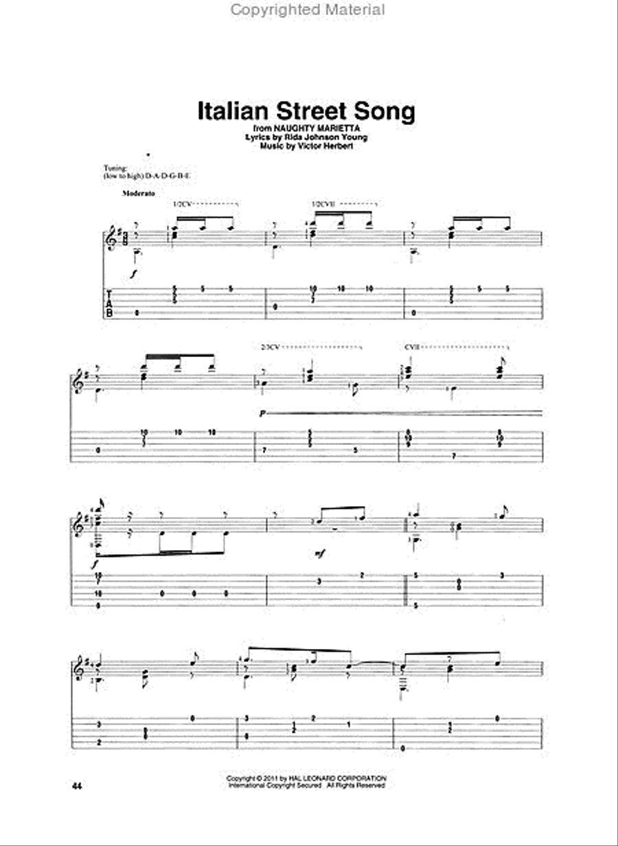 Italian Songs for Classical Guitar Acoustic Guitar scores gallery preview page 6