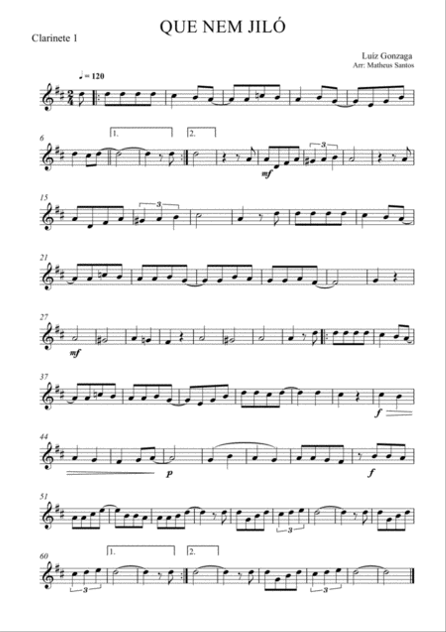 Qui Nem Jiló - Luis Gonzaga Large Ensemble scores gallery preview page 6