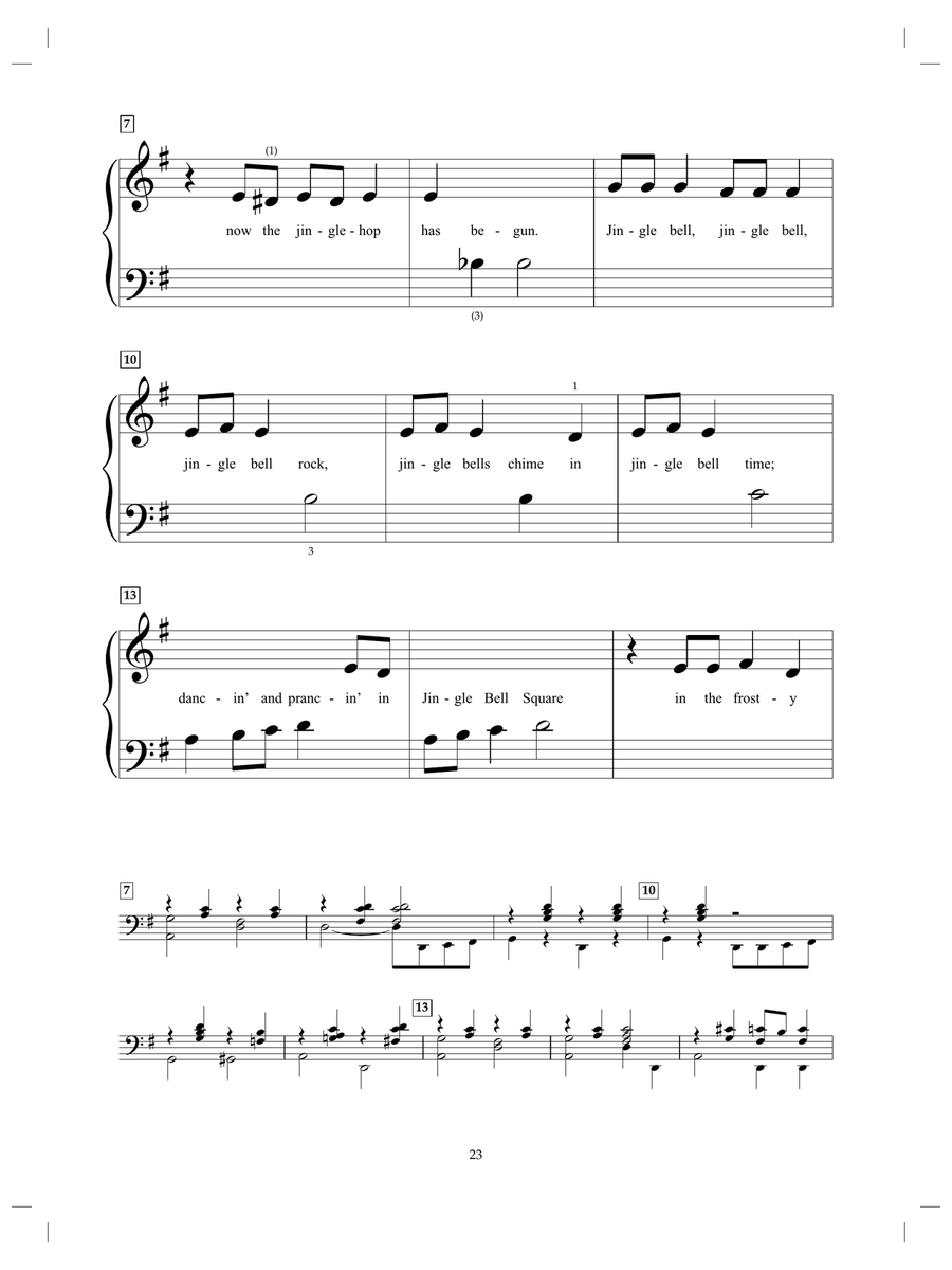 Jingle Bell Rock Piano scores gallery preview page 2