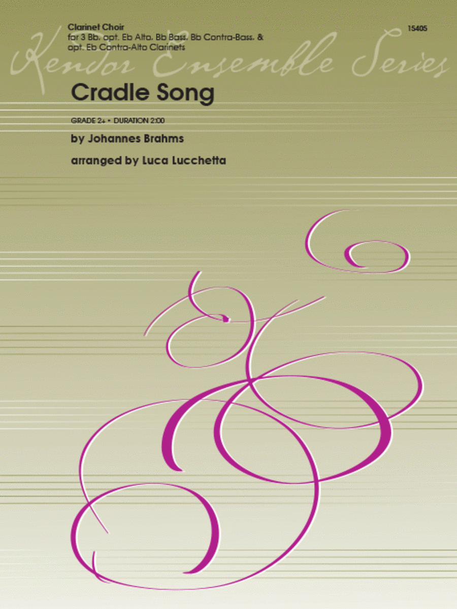Cradle Song B-Flat Clarinet scores gallery preview page 1