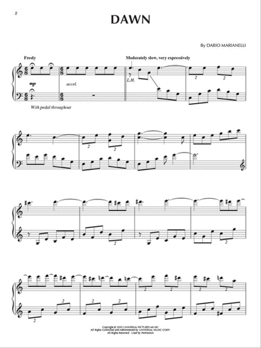 Pride & Prejudice Piano Solo scores gallery preview page 3