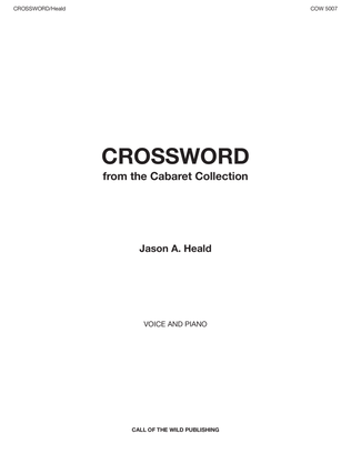 "Crossword" for voice and piano