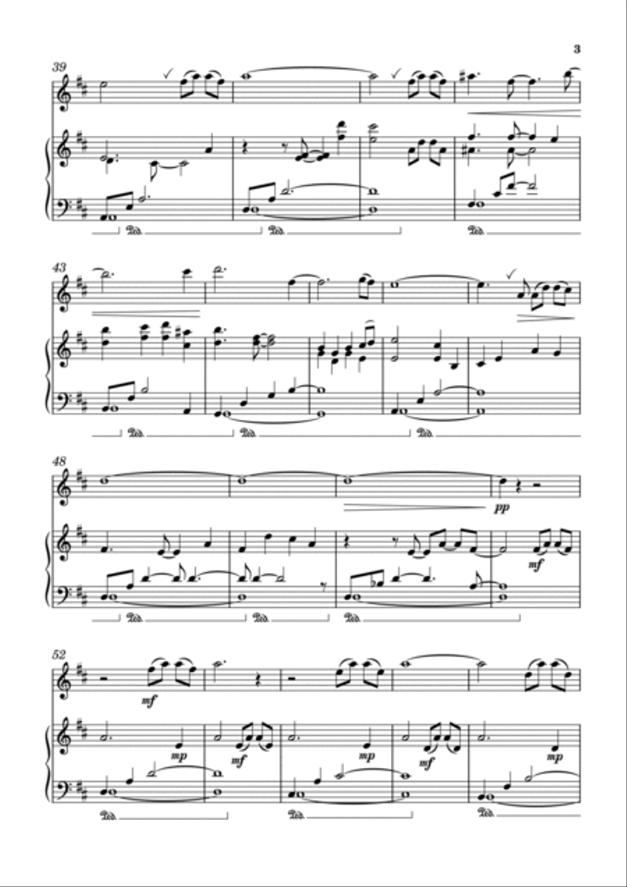 A Pause for Thought Flute Solo scores gallery preview page 3