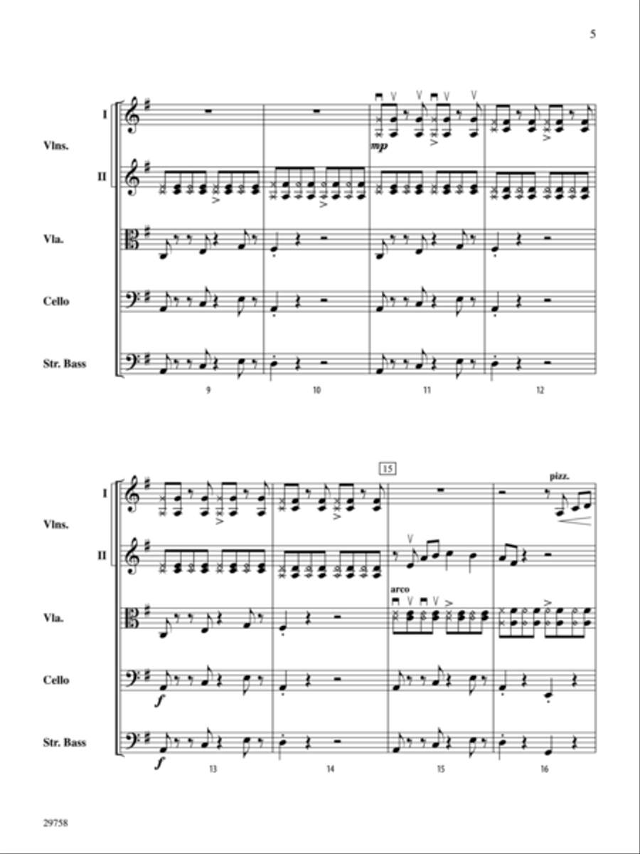 Chopagroove (score only) String Orchestra scores gallery preview page 3