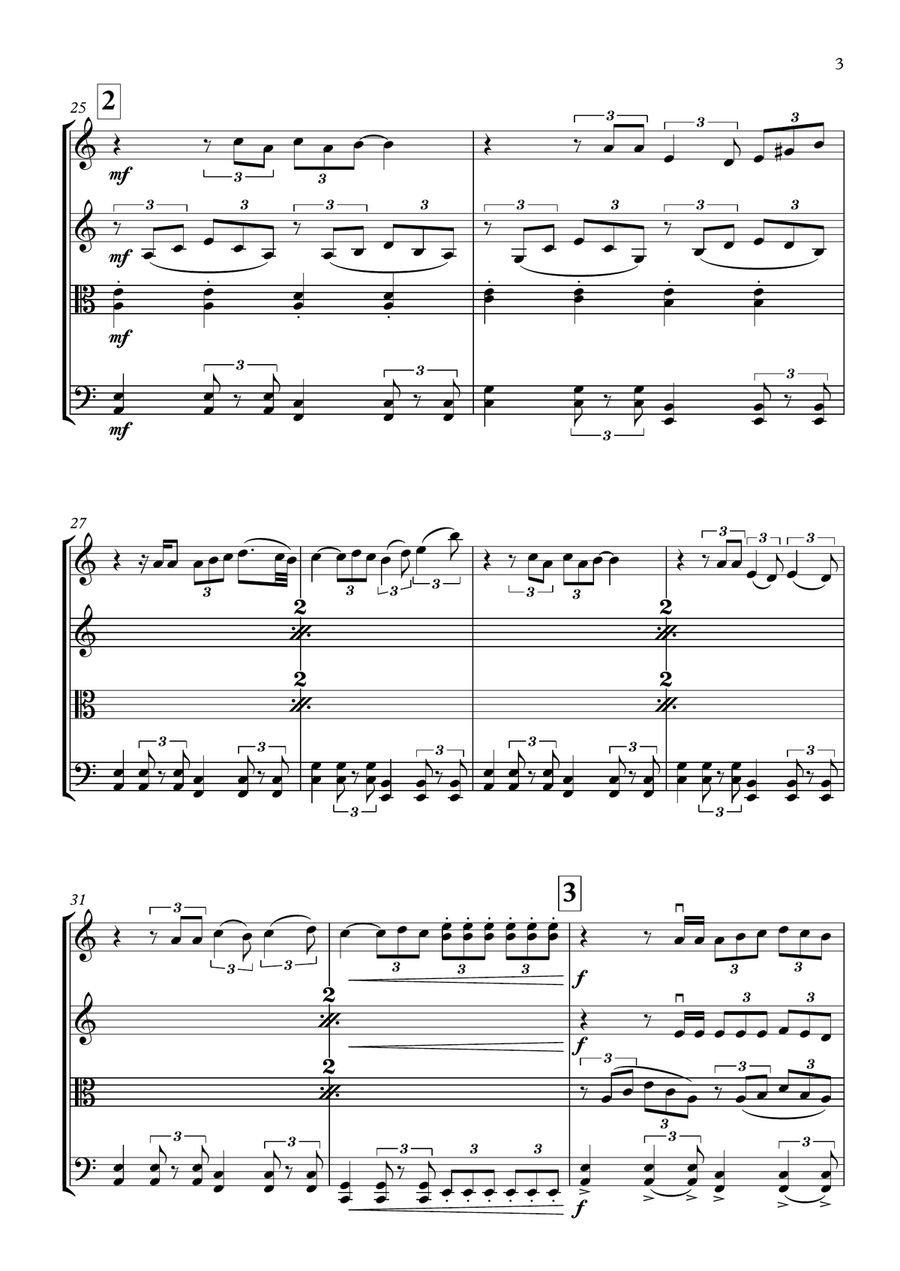 Lonely Day Lonely Day String Quartet scores gallery preview page 4