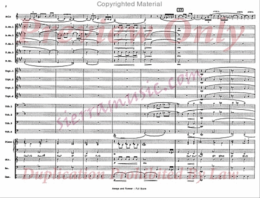 Always And Forever Big Band scores gallery preview page 3
