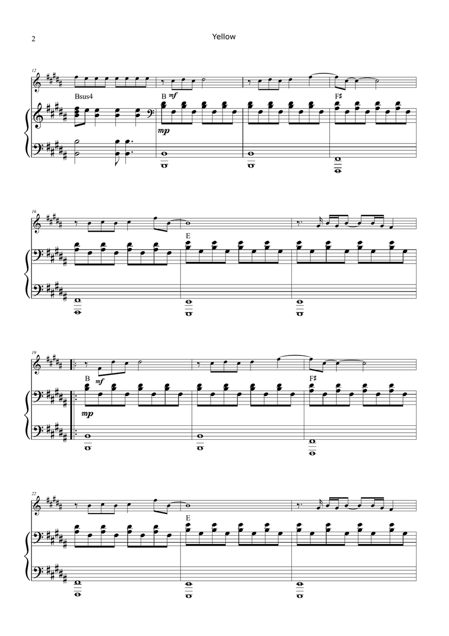 Yellow Chamber Music scores gallery preview page 2