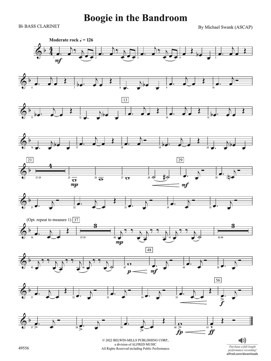 Boogie in the Bandroom: B-flat Bass Clarinet