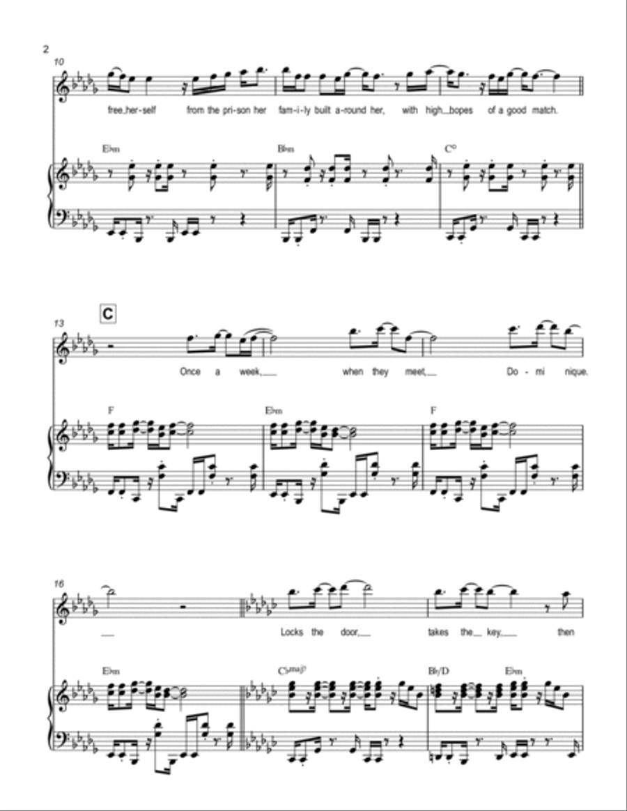 Dominique Dominique Voice scores gallery preview page 2