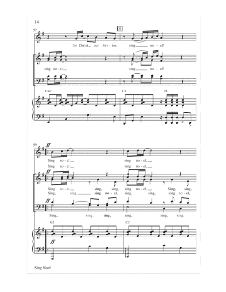 Sing Noel 4-Part scores gallery preview page 15