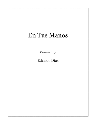 Book cover for En Tus Manos