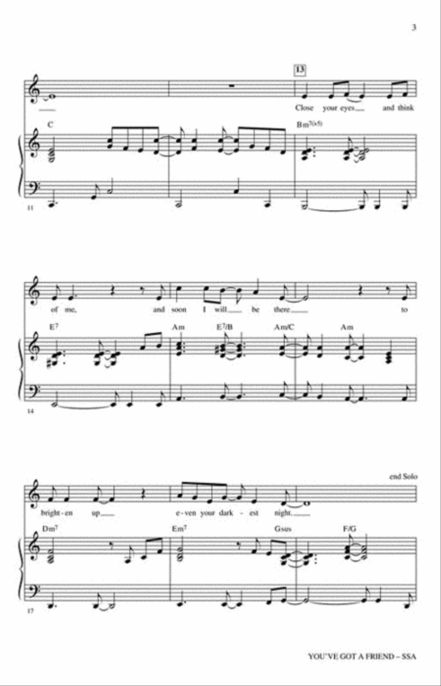 You've Got a Friend SSA scores gallery preview page 3