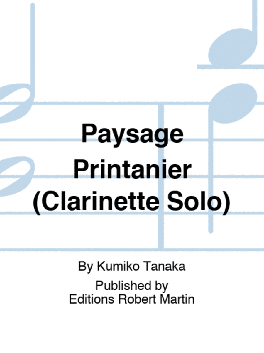Paysage Printanier (Clarinette Solo)