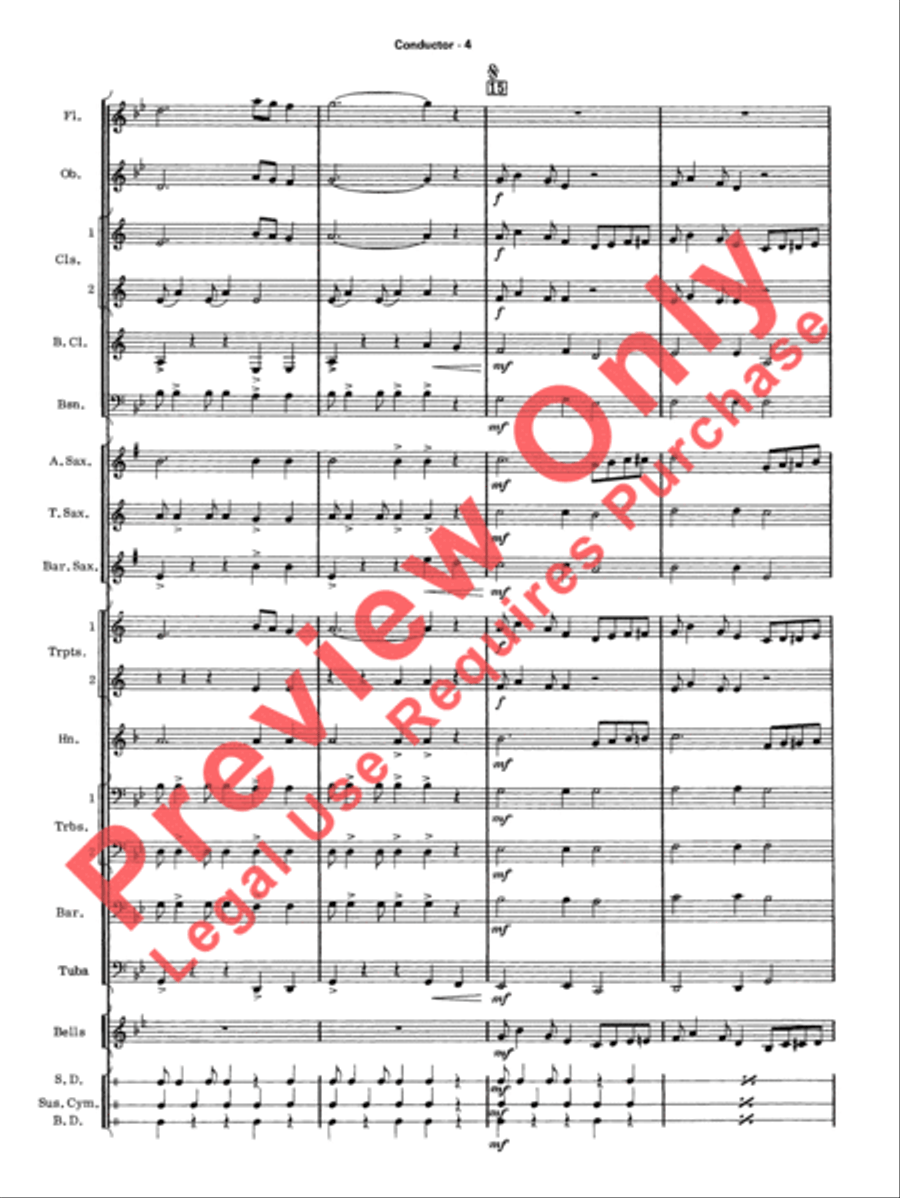Take Five Concert Band scores gallery preview page 7
