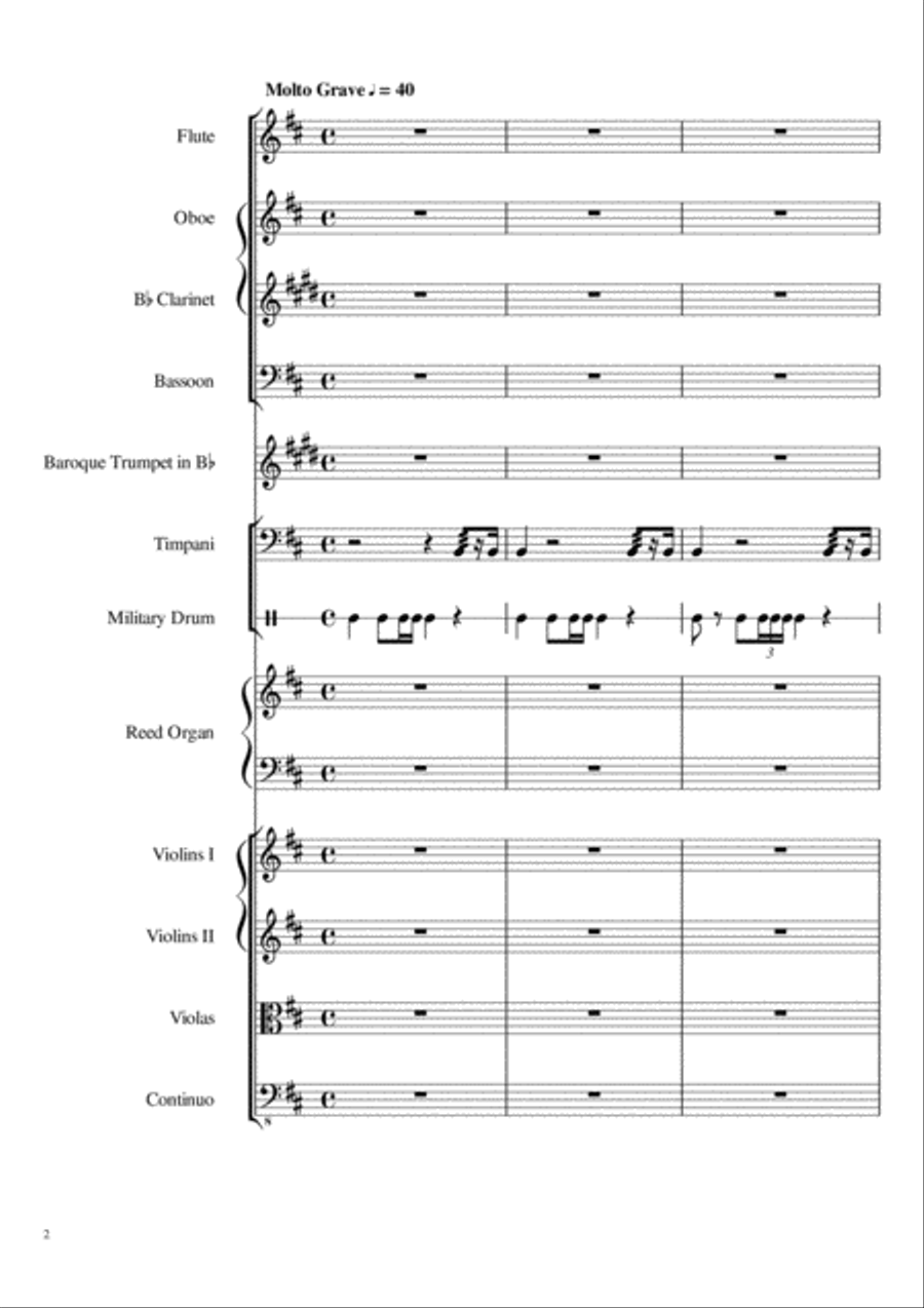 Funeral Anthem Chamber Orchestra scores gallery preview page 2