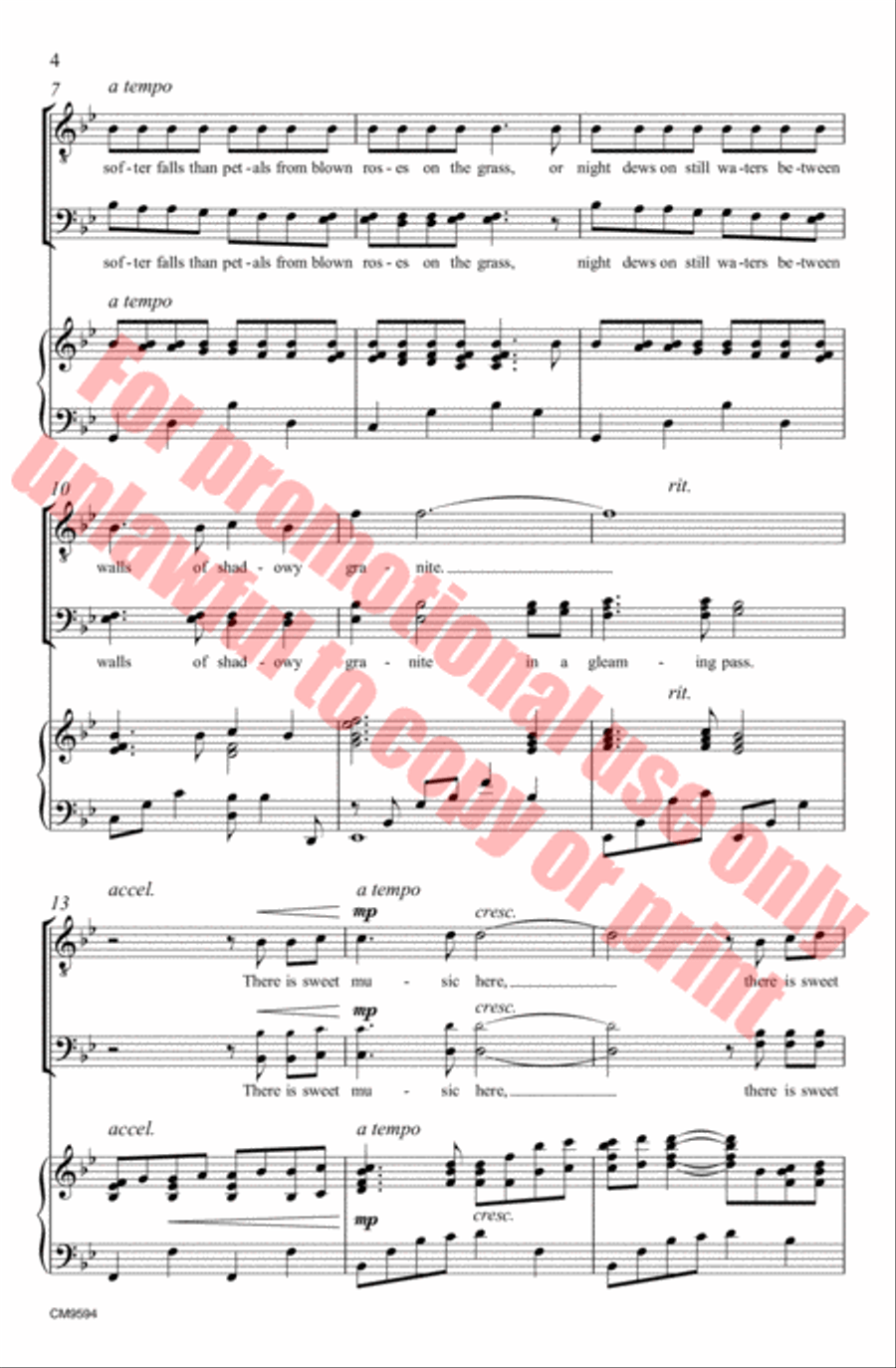 There is Sweet Music Here 3-Part scores gallery preview page 5