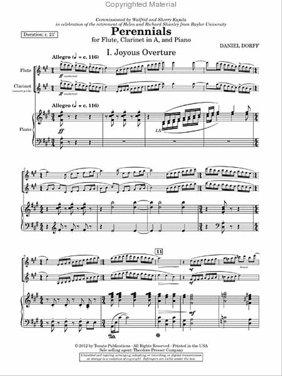 Perennials Chamber Music scores gallery preview page 2