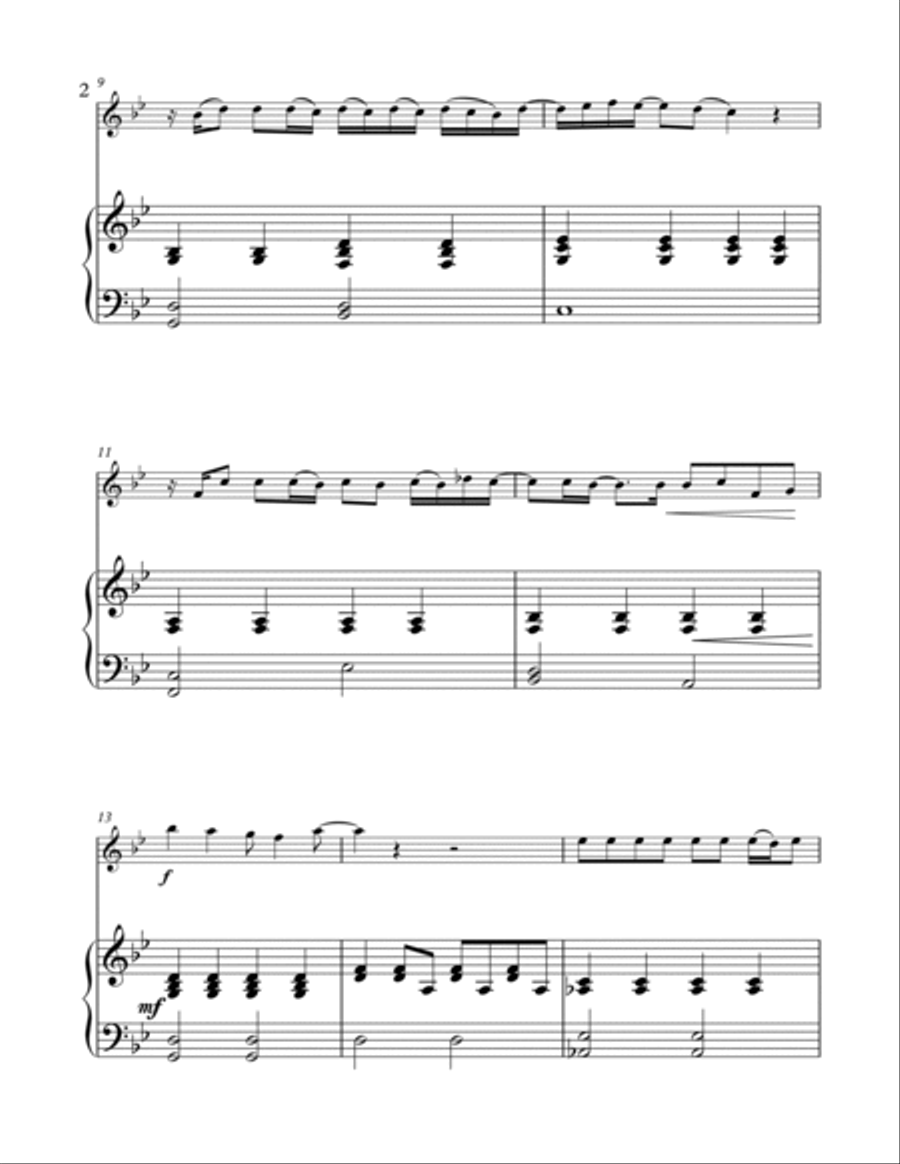 When I Was Your Man Flute Solo scores gallery preview page 2