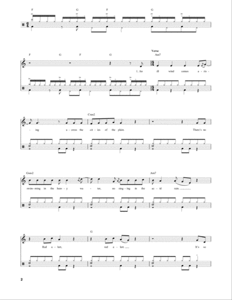 Distant Early Warning Distant Early Warning Drum Set scores gallery preview page 2