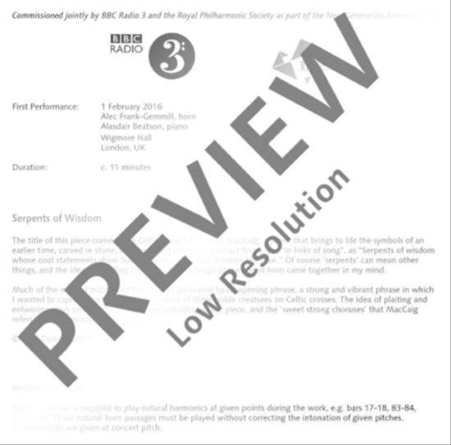 Serpents of Wisdom Piano Accompaniment scores gallery preview page 3