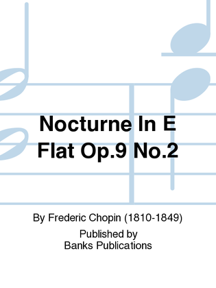 Book cover for Nocturne In E Flat Op.9 No.2