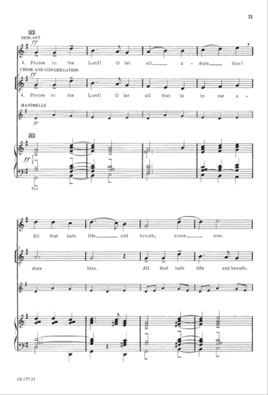 Foundation Anthems 3-Part scores gallery preview page 23