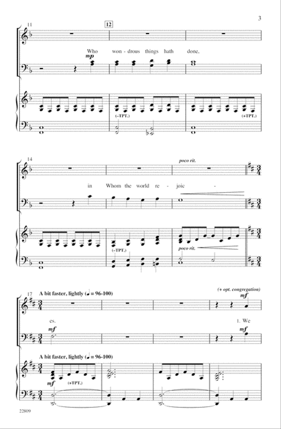 Anthem of Thanksgiving 4-Part scores gallery preview page 3