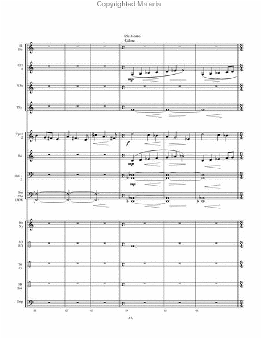Kaleidoscope Concert Band scores gallery preview page 14