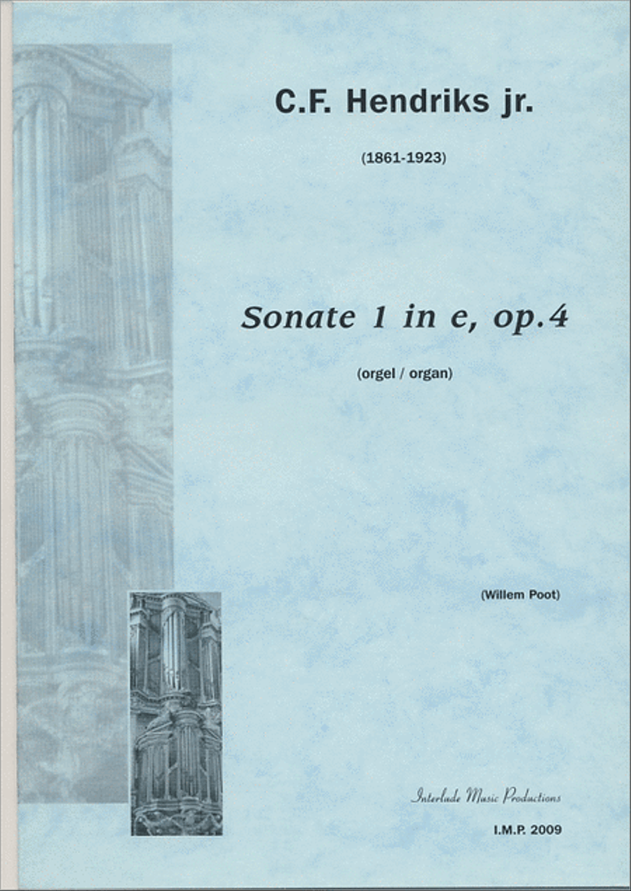 Sonate 1 E Op.4 Organ scores gallery preview page 1