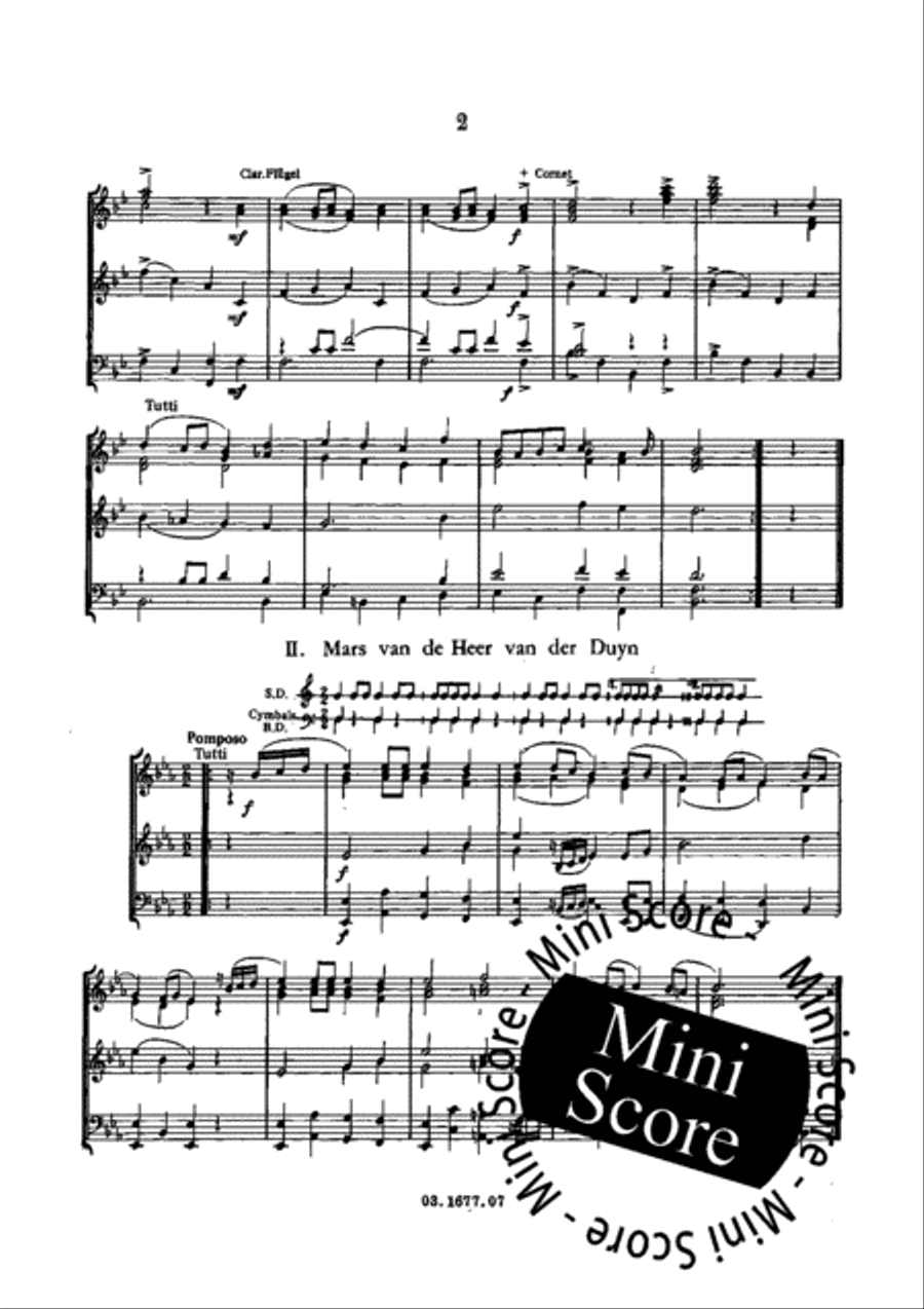 Three Old Dutch Marches Concert Band scores gallery preview page 6