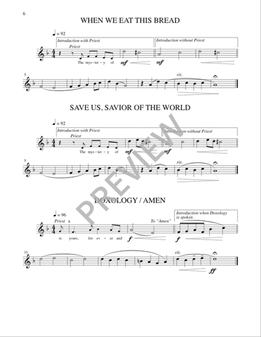 Mass of Christ, Light of the Nations - Instrument edition Flute scores gallery preview page 15