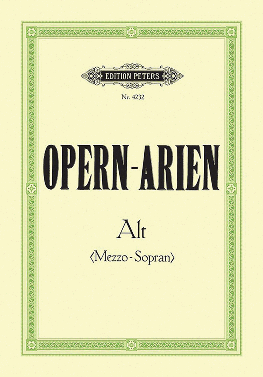 Opera Arias for Alto (Mezzo-Soprano)