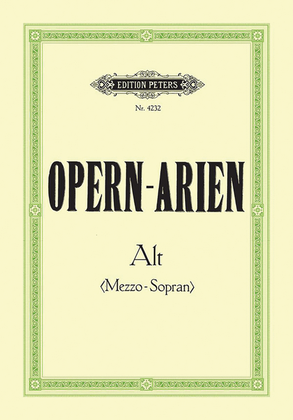 Book cover for Opera Arias for Contralto/Mezzo-Soprano